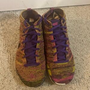 Nike Flyknit Chukka Men’s 13 Used Condition Multicolor Worn on Toes as shown